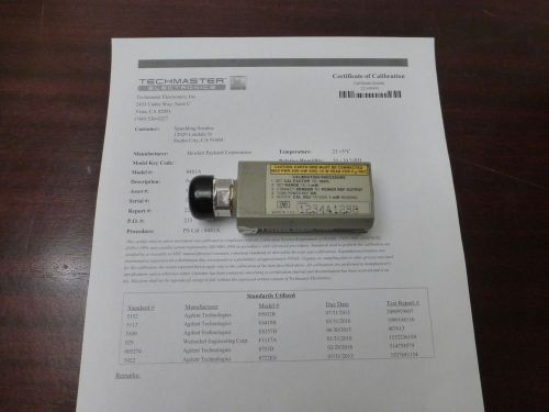 Agilent HP 8481A 10MHz - 18GHz RF Power Sensor (-30 to +20dbm) w/ Opt 001 APC-7