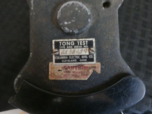 Tong Test Columbia Electric AX38489