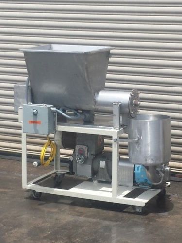 Ingredient feeder with 4&#034; screw conveyor and waukesha ss pd pump for sale
