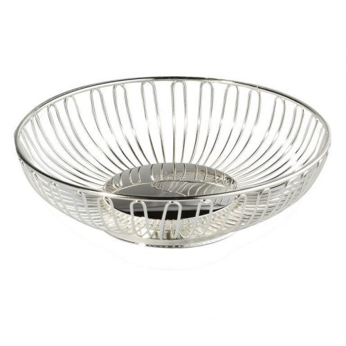 Stainless Steel Oval Silver Bread Basket - Great Center Buffet Party Catering