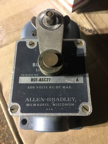 Allen-Bradley Bulletin 80 Limit Switch 600V ac/dc 801-ASC27-A