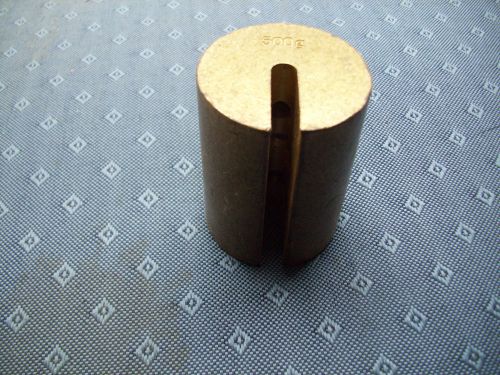 Ajax Scientific Brass Material Slotted Weight 500 Grams