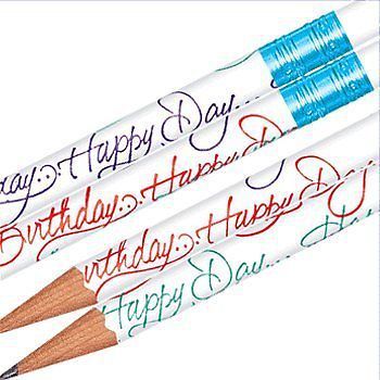 Tub - Happy Days Birthday Pencils - 144 per set
