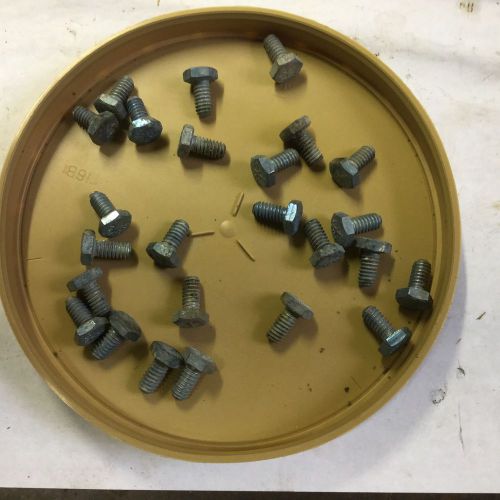 (100) hex head 1/4-20 x 1/2 grade 8 bolts cap screws for sale