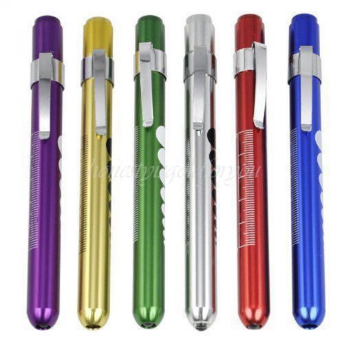 Portable Penlight Pocket First Aid Medical LED Flashlight Pen Light Pupil Gauge