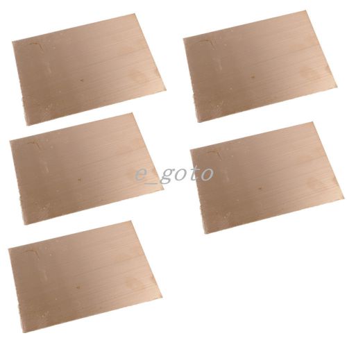 5pcs Double PCB 10 x 15CM Copper Clad Laminate Board FR4 1.5MM thickness New