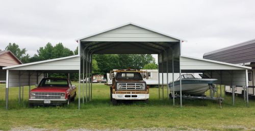 Steel building 42x21 carport barn style metal shelter garage free setup delivery for sale
