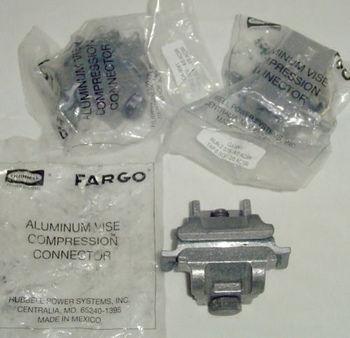 NEW~QTY (3) Hubbell Fargo Aluminum Vise Compression Connectors, GA-9041