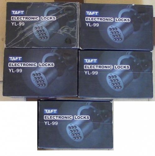 Lot Of 5 TAFT Keyless Electronic Keypad Door Handle Locks Model YL-99