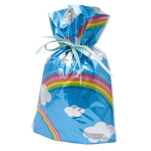 Gift Mate 21009-9 9-Piece Drawstring Gift Bags, Small, Rainbows