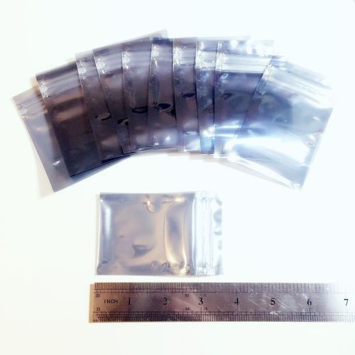 100 Anti Static Bags Wholesale Package ZIP LOCK Bags 2&#034; x 3&#034;_50 x 76mm