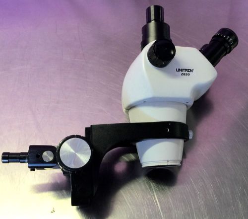 Unitron z850 stereozoom microscope with wf10x/22 eyepieces for sale