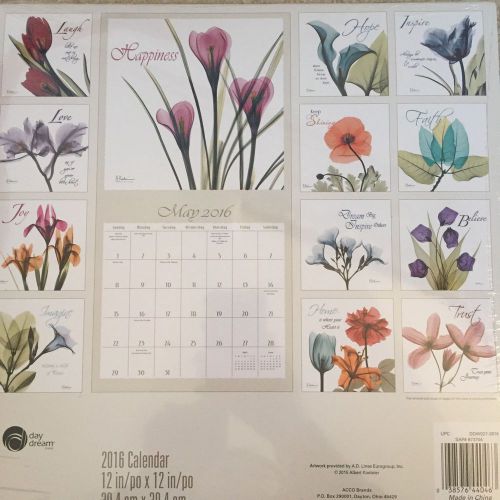2016 Floral X-ray Calendar