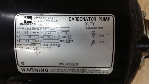 Procon Carbonatot Pump and 1/3hp Motor Used, Checked and Runs OK, Carbonator