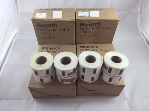 Lot of 48 Rolls of Monarch Pathfinder Ultra Printer WHITE Labels 6057 6039