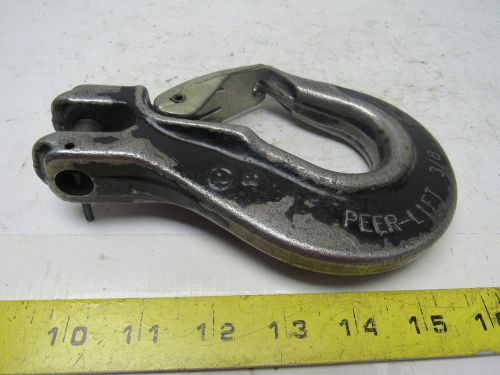 Peer-lift 0503714 3/8&#034; clevis sling hook w/ latch &amp; pin for sale