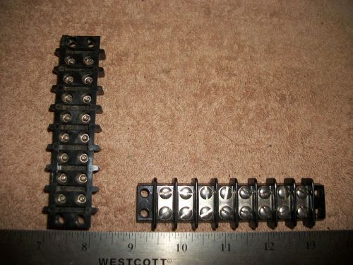 LOT OF BEAU TERMINAL BLOCKS 8 CONNECTIONS WITH SCREW WIRE ATTACHMENTS! A