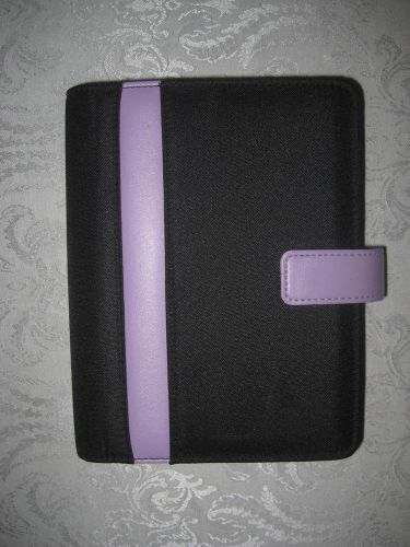365 by Franklin Covey Monthly/Weekly 6 Ring Organizer Black/Lavender