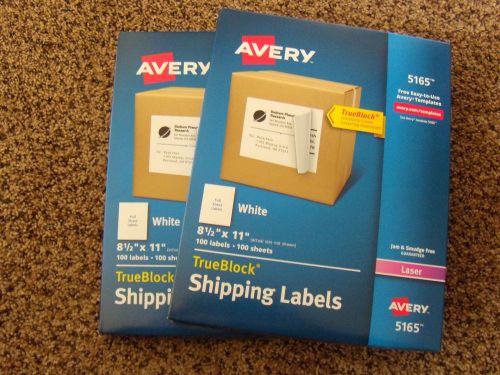 Avery Shipping Labels 5165 - 2 Boxes