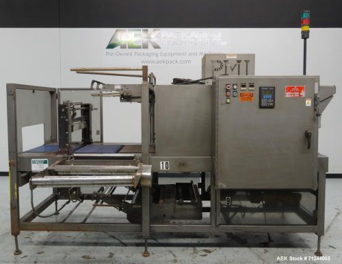 Used- pmi (arpac) model sic-25 inline tray shrink bundler. machine is capable of for sale