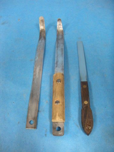 Soils lab scraping tools &amp; spatula knife lot of 3 for sale