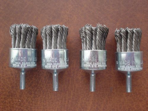Set of 4 BNH1220 BNH-12 .0204 Knotted End Brushes