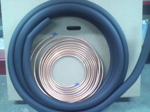 3/4 copper line set 3/4x3/8x50 1/2 wall insul copper tubing sweat conn