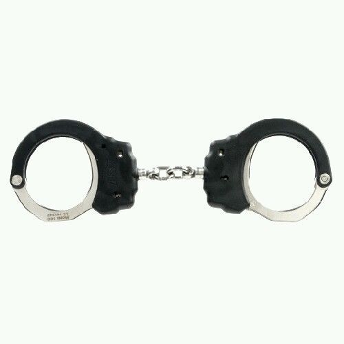 10 count of asp 56101 chain handcuffs  black/bright finish  steel authentic asp for sale