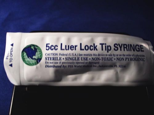 5cc / 5ml syringes with luer lock tip.  lot of 10   exp. for sale