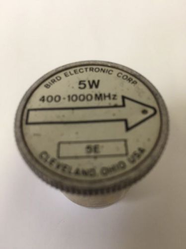 Bird electronic corp 5w 400-1000 mhz 5e wattmeter plug-in for sale
