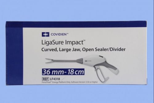 Covidien LigaSure Impact Curved, Large Jaw, OpenSealer/Divider Instrument LF4318