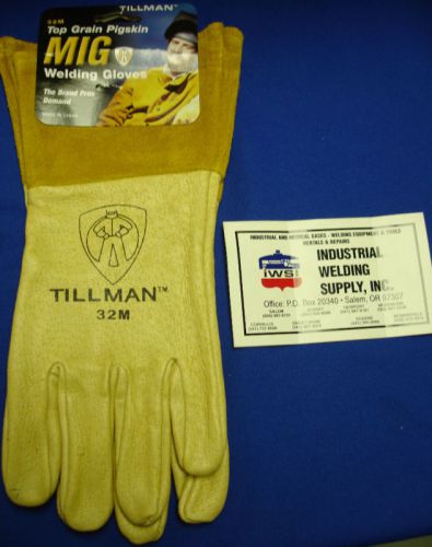 Tillman 32m tig gloves medium top grain pigskin for sale