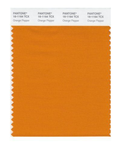 Pantone 16-1164 TCX Smart Color Swatch Card, Orange Pepper