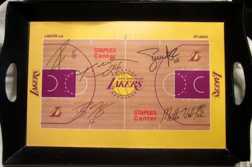 Los Angeles Lakers 2010-2011 Stadium Promotional Signature Floor Serving Tray