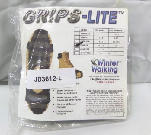Jordan David Grips-Lite JD3612-L (Size 10-11.5) Winter Walking Gripping Footwear