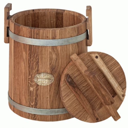 10 liters / 2.7 Gallons Oak Bathtub-Kadka for storing honey and pickles