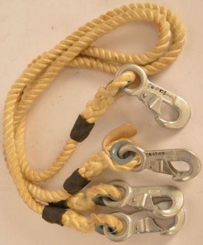 Lot of Two MSA 56&#034; Braided Tow Pull Rope