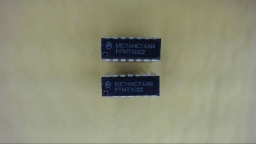 MOTOROLA MC74HC74AN 14-Pin Dip Integrated Circuit New Lot Quantity-20