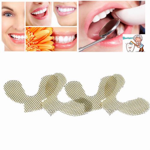 100* Dental Metal net Strengthen Dental Impression Trays for Lower teeth Golden