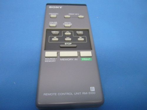 Sony RM-5100 Mavigraph Color Video Printer Remote Refcz# RM-5100