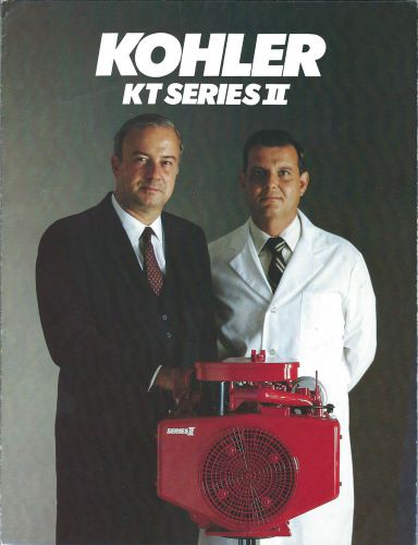 Equipment Brochure - Kohler - KT Series II Engine - c1984 (E3012)