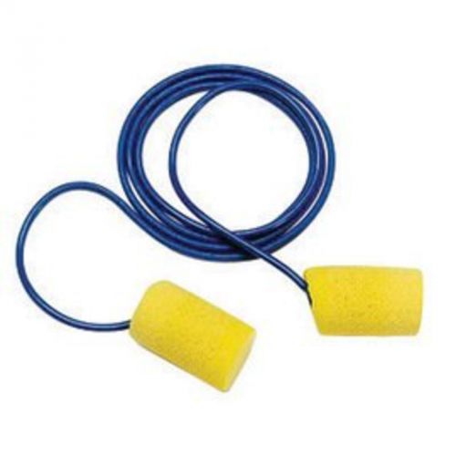 Single use pvc and foam corded earplugs (1 pair/poly bag, 200 pair/box) 3m for sale