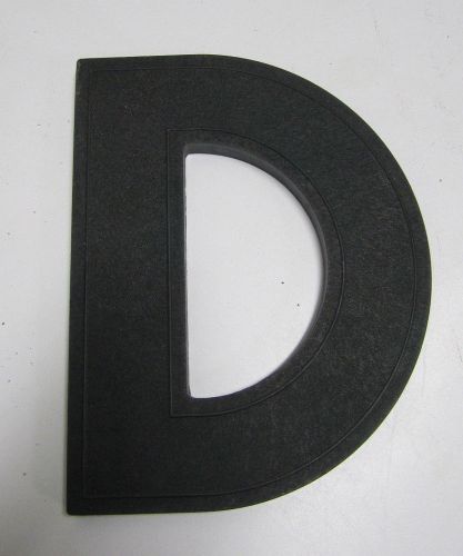 Vtg Wagner Sign Letter &#034;D&#034; Marquee Display Green Plastic Hanging Industrial
