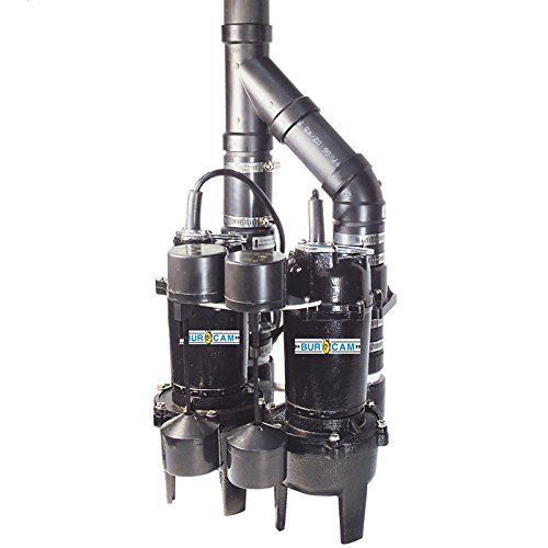 Burcam 4/10 hp twin sewage system 115v noryl imp. with vert.switch 400505tw for sale