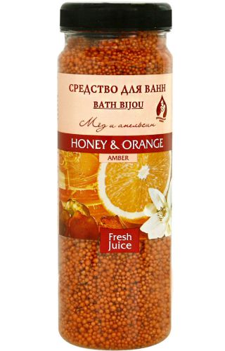 Body SPA Bath Beads Bath Bijou Amber Honey &amp; Orange Fresh Juice Sprite NEW!!
