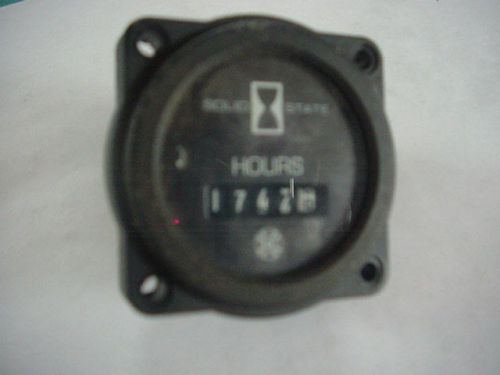 Solid state hourmeter 4 bolt 12/24 volt dc for sale