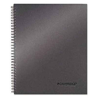 Side-Bound Guided Business Notebook, 9 1/4 x 11, Metallic Titanium, 80 Sheets