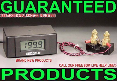 NEW 0-199.9 AMP DIGITAL DC CURRENT AMMETER LCD CHARGE POWER MONITOR METER SHUNT