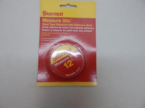 Starrett 12&#039;measure stix sm412wrl 64919 adhesive back self stick measure tape for sale