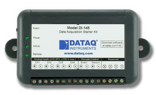 Model DI-145 Four-channel USB Data Acquisition Starter Kit